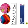 PAPEL CRESPON LIDERPAPEL 50 CM X 2.5M METALIZADO AZUL