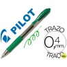 BOLIGRAFO PILOT G-2 VERDE TINTA GEL -RETRACTIL -SUJECION DE CAUCHO