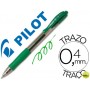 BOLIGRAFO PILOT G-2 VERDE TINTA GEL -RETRACTIL -SUJECION DE CAUCHO