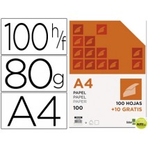 PAPEL LIDERPAPEL DIN-A4 80 GR -PAQUETE DE 100 HOJAS + 10 HOJAS GRATIS
