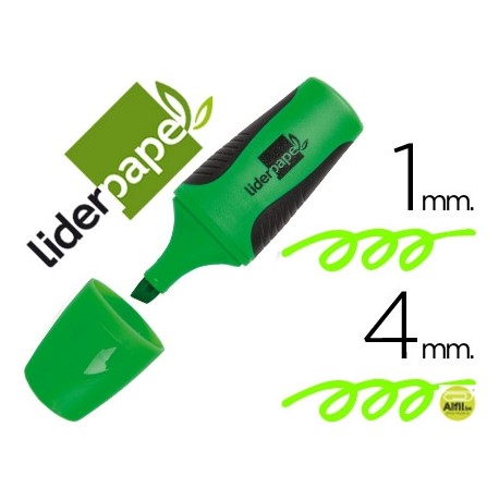 ROTULADOR LIDERPAPEL MINI FLUORESCENTE VERDE