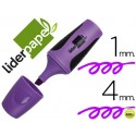 ROTULADOR LIDERPAPEL MINI FLUORESCENTE VIOLETA