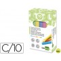 TIZA COLOR ANTIPOLVO LIDERPAPEL -CAJA DE 10 UNIDADES