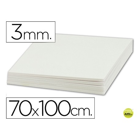 CARTON PLUMA LIDERPAPEL DOBLE CARA 70X100 ESPESOR 3 MM