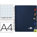 BLOC ESPIRAL LIDERPAPEL A4 MICRO EXECUTIVE TAPA POLIPROPILENO 100H 80G CUADRO 5MM 5 SEPARADORES CON