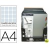 BLOC ESPIRAL LIDERPAPEL DIN-A4 EXECUTIVE CUADRO 5MM 100 HOJAS80 GR. 5 SEPARADORES PLASTICO-EXPOS.