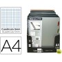 BLOC ESPIRAL LIDERPAPEL DIN-A4 EXECUTIVE CUADRO 5MM 100 HOJAS80 GR. 5 SEPARADORES PLASTICO-EXPOS.