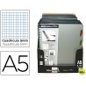 BLOC ESPIRAL LIDERPAPEL DIN-A5 EXECUTIVE CUADRO 5MM 100 HOJAS80 GR. 5 SEPARADORES PLASTICO-EXPOS.