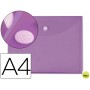 CARPETA DOSSIER LIDERPAPEL A4 CIERRE DE VELCRO VIOLETA