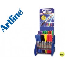 ROTULADOR ARTLINE MARCADOR PERMANENTE EK-041T -DOBLE PUNTA 0.4 Y 1.0 MM -EXPOSITOR DE 72 UNIDADES ST