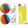 PAPEL SEDA LIDERPAPEL 52X76CM 18G/M2 BOLSA DE 5 HOJAS AMARILLO