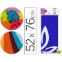 PAPEL SEDA LIDERPAPEL 52X76CM 18G/M2 BOLSA DE 5 HOJAS AZUL
