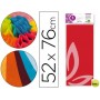 PAPEL SEDA LIDERPAPEL 52X76CM 18G/M2 BOLSA DE 5 HOJAS ROJO