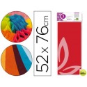 PAPEL SEDA LIDERPAPEL 52X76CM 18G/M2 BOLSA DE 5 HOJAS ROJO