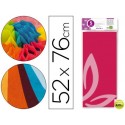 PAPEL SEDA LIDERPAPEL 52X76CM 18G/M2 BOLSA DE 5 HOJAS ROSA FUERTE