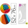 PAPEL SEDA LIDERPAPEL 52X76CM 18G/M2 BOLSA DE 5 HOJAS BLANCO