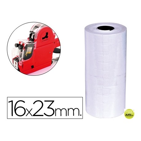 ETIQUETAS Q-CONNECT BLANCA 16 X 23 MM LISA -ROLLO 700 ETIQUETAS PARA ETIQUETADORA Q-CONNECT