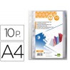 RECAMBIO FUNDA LIDERPAPEL INTERCAMBIABLES DIN A4 BOLSA DE 10 UNIDADES