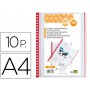 RECAMBIO FUNDA LIDERPAPEL INTERCAMBIABLES DIN A4 BOLSA DE 10 UNIDADES