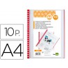 RECAMBIO FUNDA LIDERPAPEL INTERCAMBIABLES DIN A4 BOLSA DE 10 UNIDADES