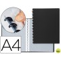 CARPETA LIDERPAPEL DIN A4 CON 20 FUNDAS INTERCAMBIABLES COLOR NEGRO