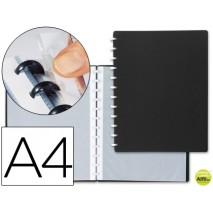 CARPETA LIDERPAPEL DIN A4 CON 20 FUNDAS INTERCAMBIABLES COLOR NEGRO