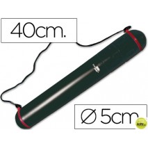 PORTAPLANOS PLASTICO LIDERPAPEL DIAMETRO 5 X 40 CM NO EXTENSIBLE NEGRO