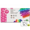 LAPICES CERA BLANDA LIDERPAPEL-CAJA DE 12 COLORES