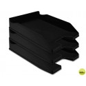 BANDEJA SOBREMESA PLASTICO Q-CONNECT NEGRO OPACO