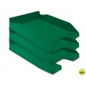 BANDEJA SOBREMESA PLASTICO Q-CONNECT VERDE OPACO