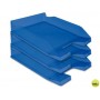 BANDEJA SOBREMESA PLASTICO Q-CONNECT AZUL TRANSPARENTE