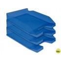 BANDEJA SOBREMESA PLASTICO Q-CONNECT AZUL TRANSPARENTE