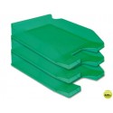 BANDEJA SOBREMESA PLASTICO Q-CONNECT VERDE TRANSPARENTE