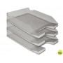 BANDEJA SOBREMESA PLASTICO Q-CONNECT GRIS OSCURO TRANSPARENTE