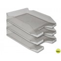 BANDEJA SOBREMESA PLASTICO Q-CONNECT GRIS OSCURO TRANSPARENTE