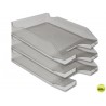 BANDEJA SOBREMESA PLASTICO Q-CONNECT GRIS OSCURO TRANSPARENTE