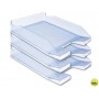 BANDEJA SOBREMESA PLASTICO Q-CONNECT AZUL CLARO TRANSPARENTE