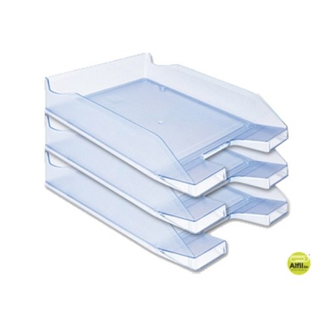 BANDEJA SOBREMESA PLASTICO Q-CONNECT AZUL CLARO TRANSPARENTE
