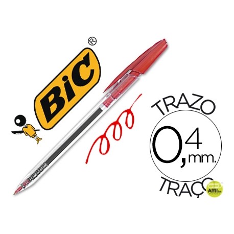 BOLIGRAFO BIC CRISTAL CLIC ROJO