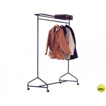 VESTIDOR PORTATIL CON REPISA CAPACIDAD PARA 40 PERCHAS