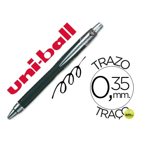BOLIGRAFO UNI-BALL JETSTRAM SXN-210 RETRACTIL COLOR NEGRO