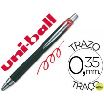BOLIGRAFO UNI-BALL JETSTRAM SXN-210 RETRACTIL COLOR ROJO