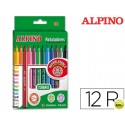 ROTULADOR ALPINO -CAJA DE 12 COLORES