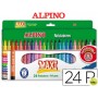 ROTULADOR ALPINO MAXI -CAJA DE 24 COLORES