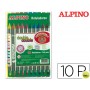 ROTULADOR ALPINO DOUBLE DOUBLEPUNTA GRUESA Y PUNTA FINA CAJA DE 10 COLORES