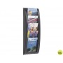 EXPOSITOR MURAL FAST-PAPERFLOWDIN A5 NEGRO 5 CASILLAS 650X228X95 MM