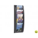 EXPOSITOR MURAL FAST-PAPERFLOWDIN A5 NEGRO 5 CASILLAS 650X228X95 MM