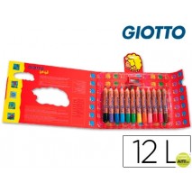 LAPICES DE COLORES GIOTTO BEBE CAJA DE 12 LAPICES