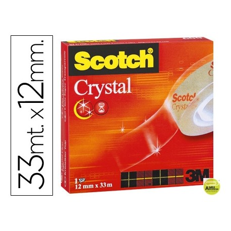 CINTA ADHESIVA SCOTCH SUPERTRANSPARENTE 33X12 MM