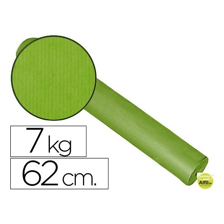 PAPEL FANTASIA KRAFT BLANCO KFC BOBINA 62 CM -7 KG -COLOR PISTACHO